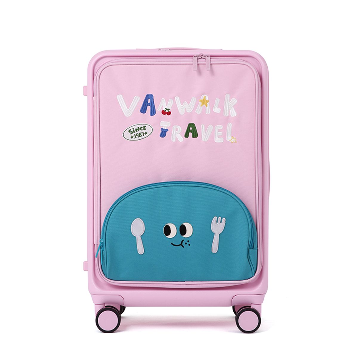 반워크(VANWALK) 마카롱 캐리어 24인치 [크림핑크](+ 투명 커버 증정)