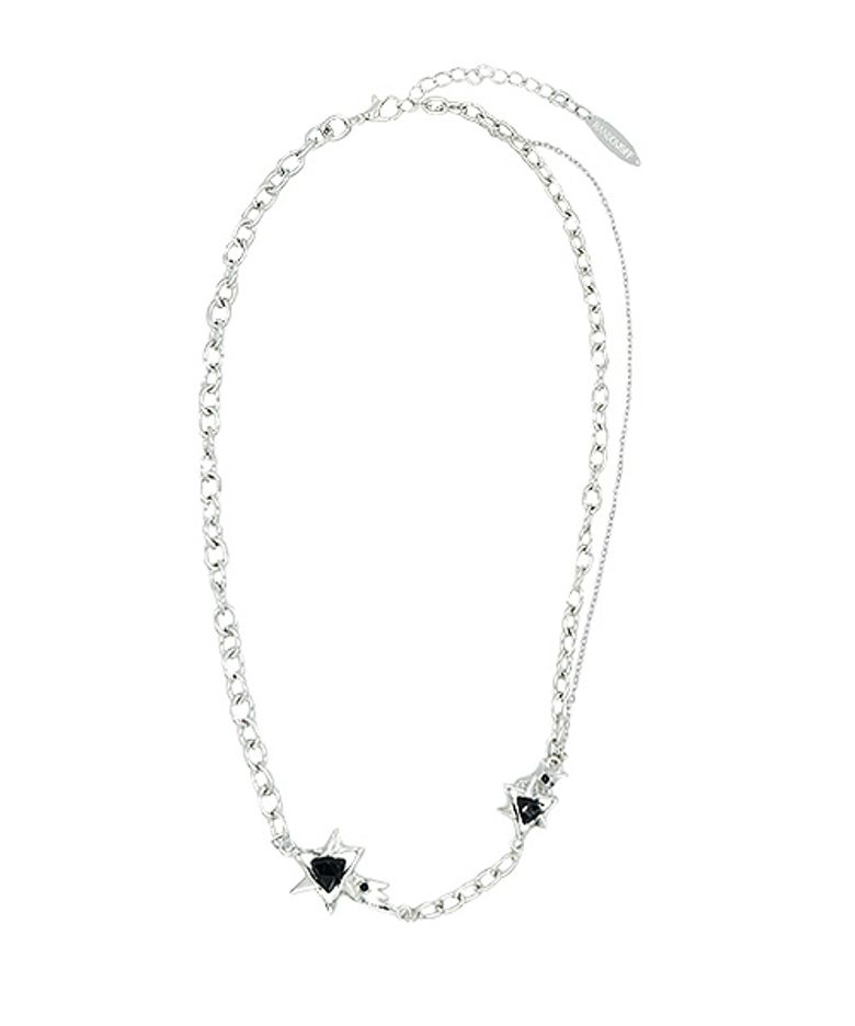 Black star chain Necklace