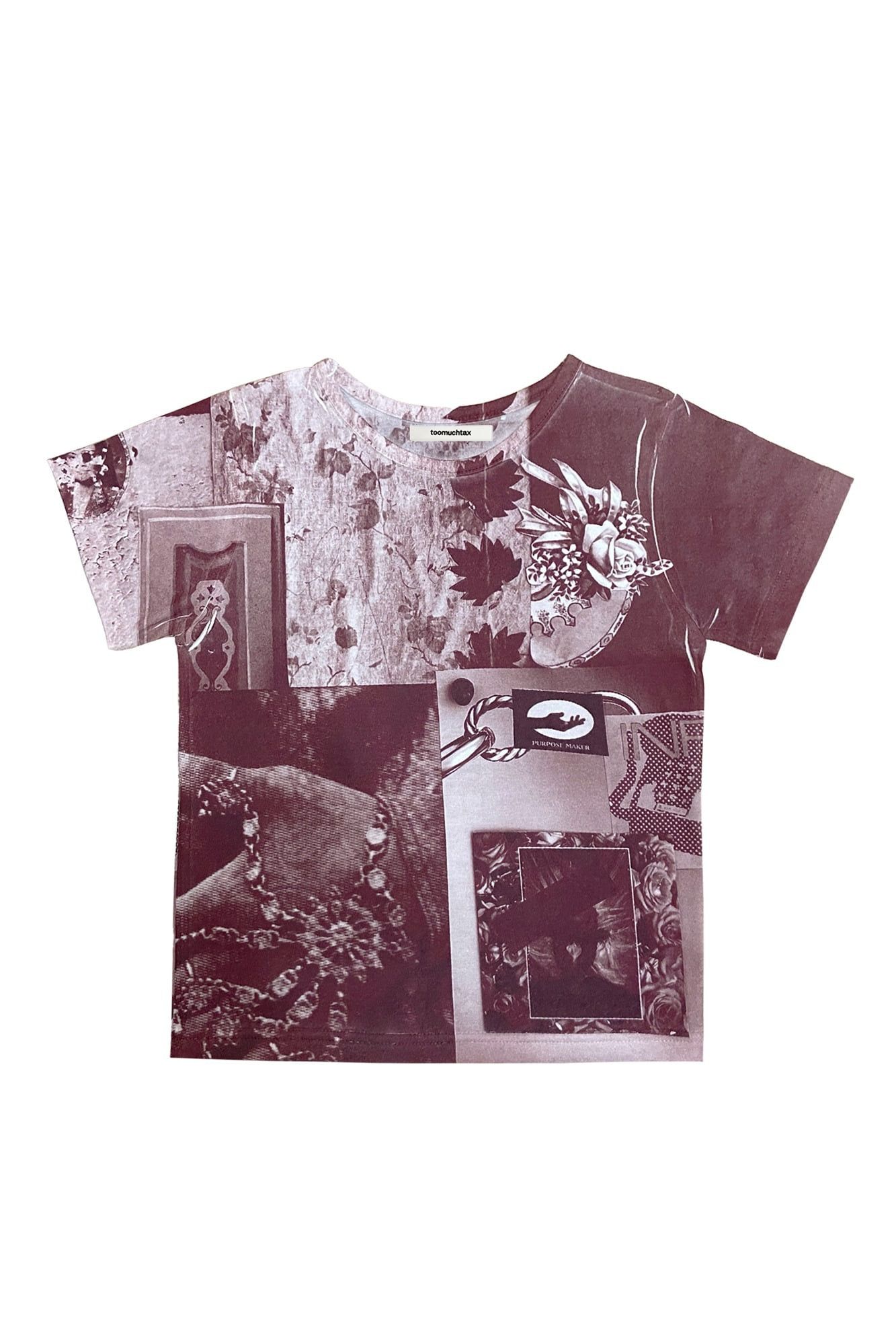 ★ TOOMUCHTAX★ COLLAGE02 BABYT BURGUNDY TMT24SSTSBURG007 MUSINSA | TOOMUCHTAX COLLAGE02 BABY-T (BURGUNDY)