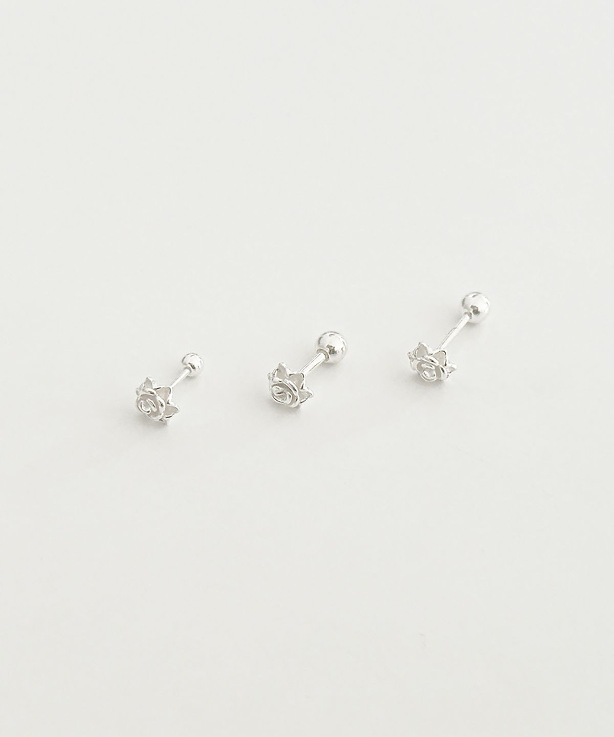 스틸 인스턴트(STILL INSTANT) Rose With Dew - E10 - Piercing (3types)