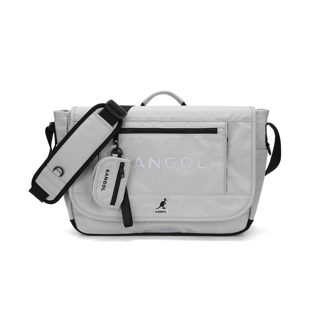캉골(KANGOL) 아이언 라이트 메신저백 2086 그레이