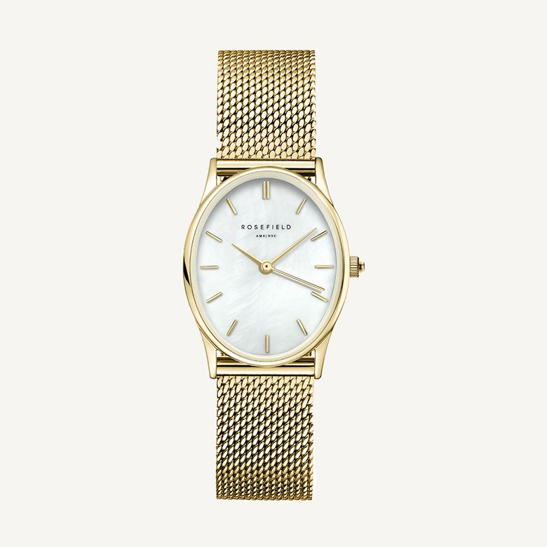 The Oval Pearl Gold Mesh