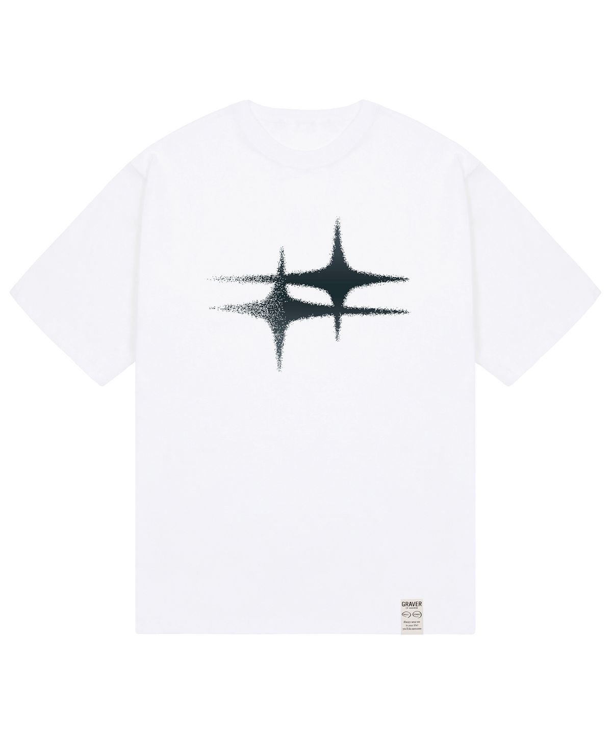 그레이버(GRAVER) [UNISEX]eternity 반팔티_화이트