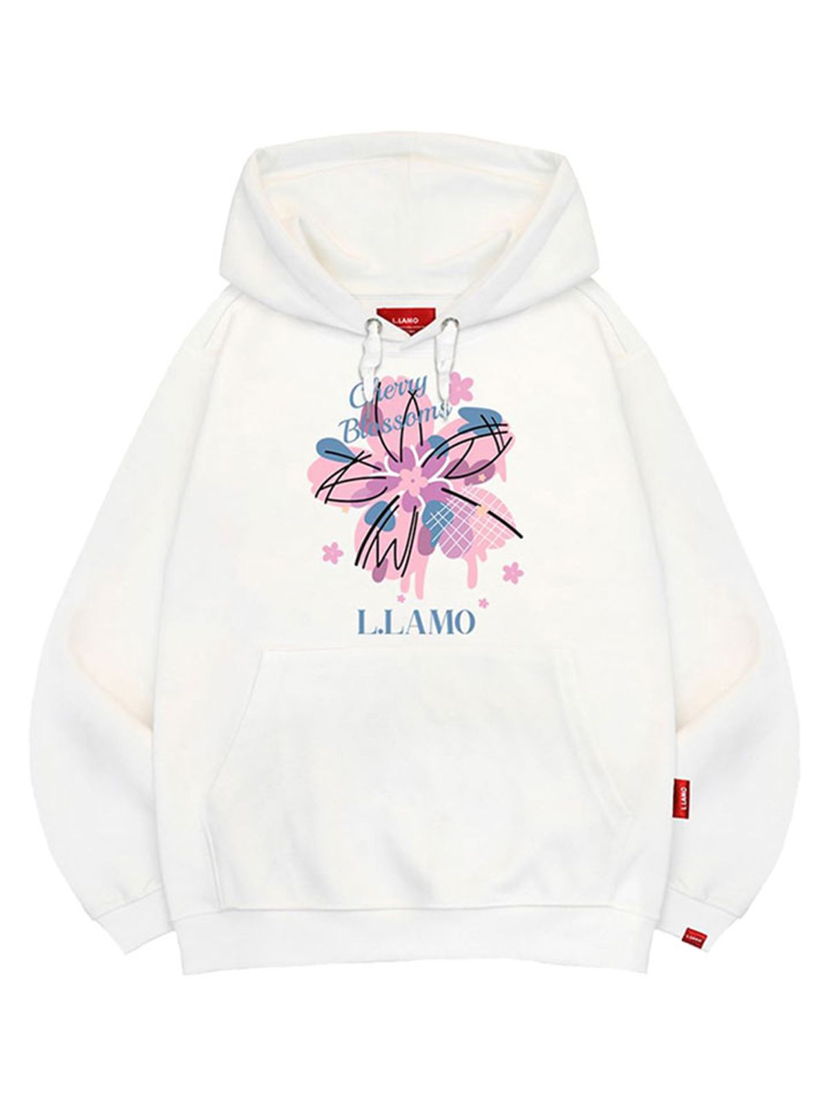 엘라모(LLAMO) 체리블라썸 후드티 남녀공용 빅사이즈 M~4XL