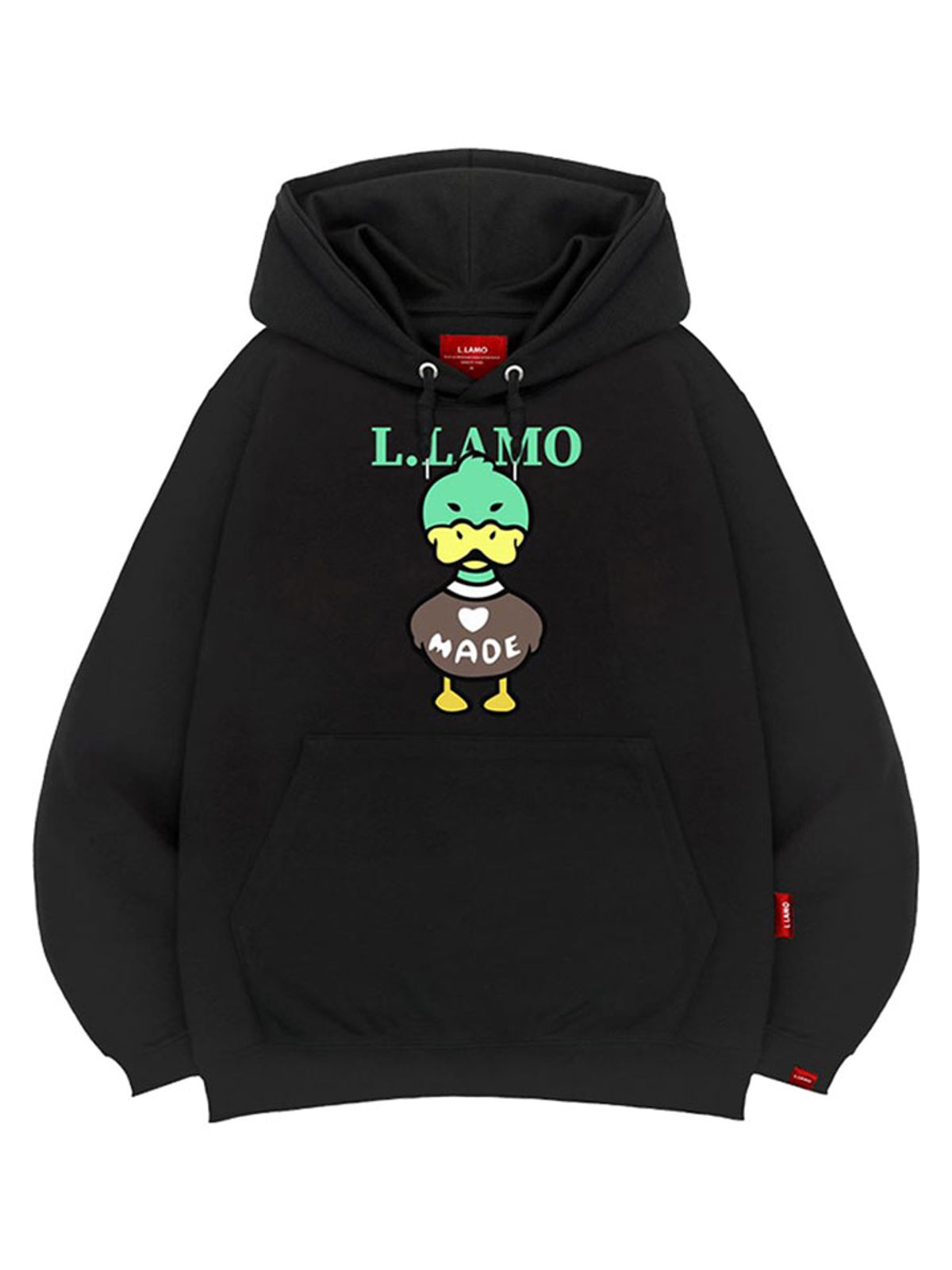엘라모(LLAMO) 메이드덕 후드티 남녀공용 빅사이즈 M~4XL