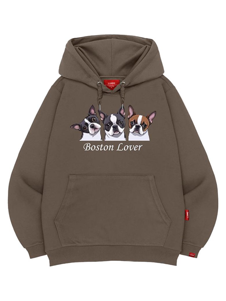 보스턴러버 후드티 남녀공용 빅사이즈 M~4XL