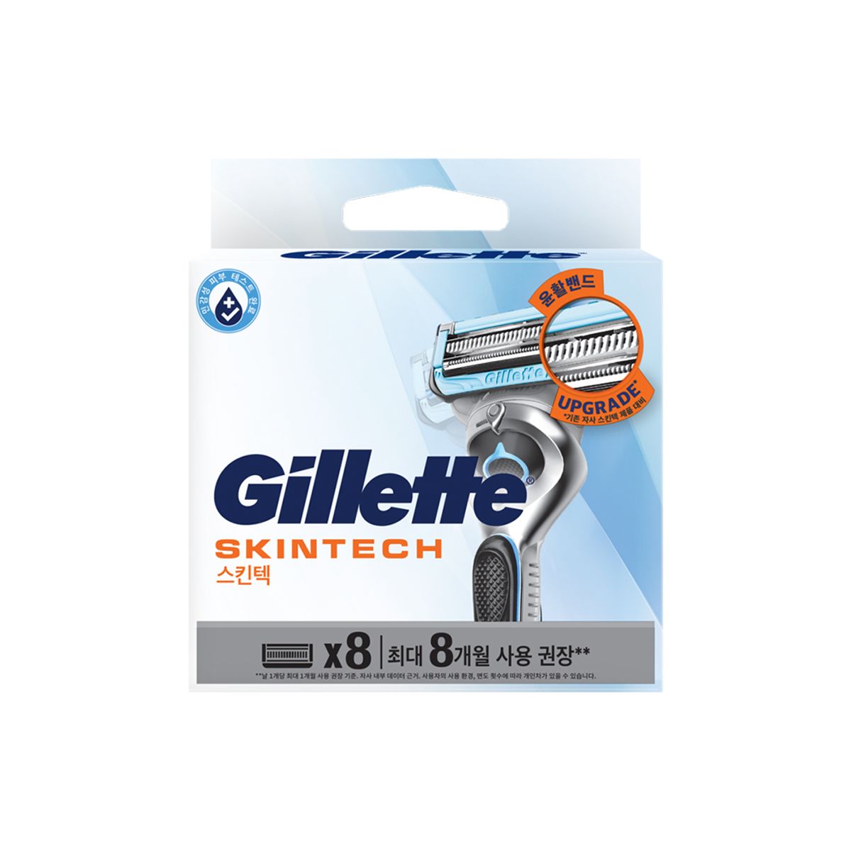 질레트(GILLETTE) 스킨텍 면도날 8입