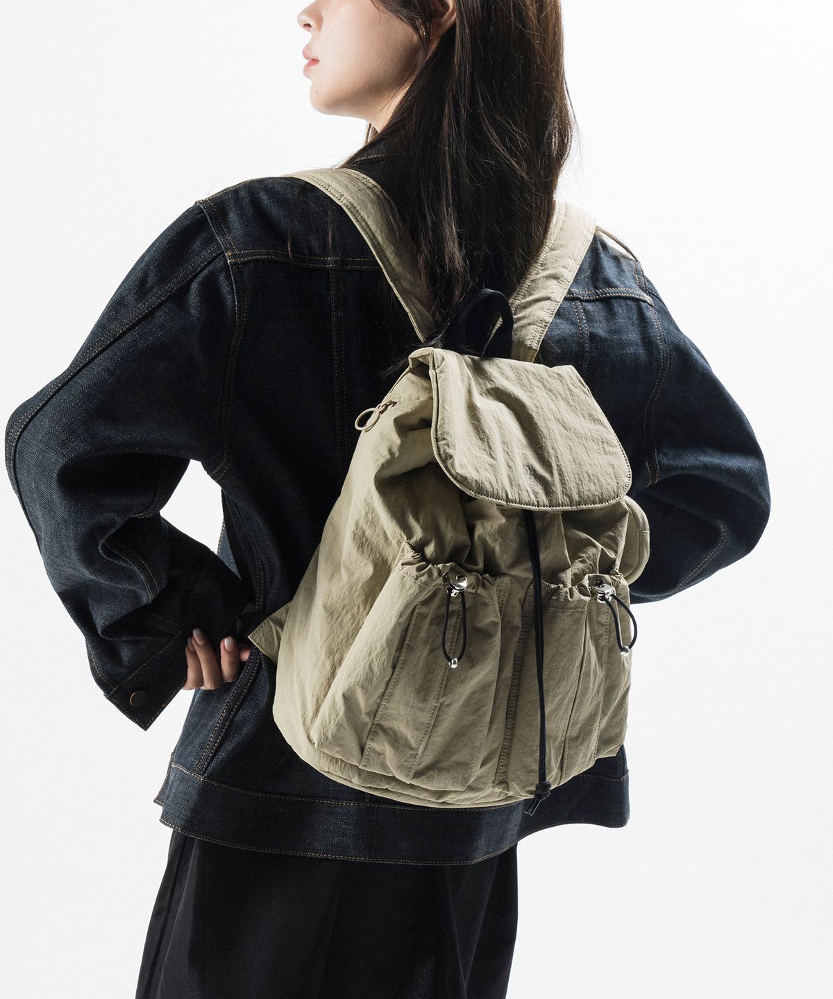 르마인(LEMINE) 쁘띠백팩(베이지)