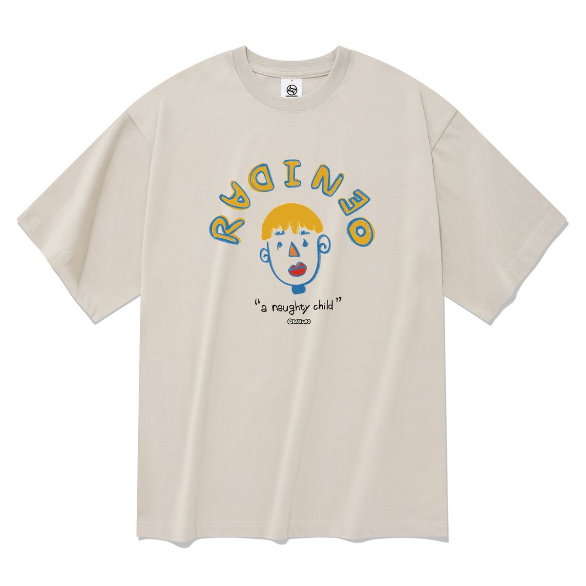 라디네오(RADINEO) 너티 반팔 티셔츠 베이지