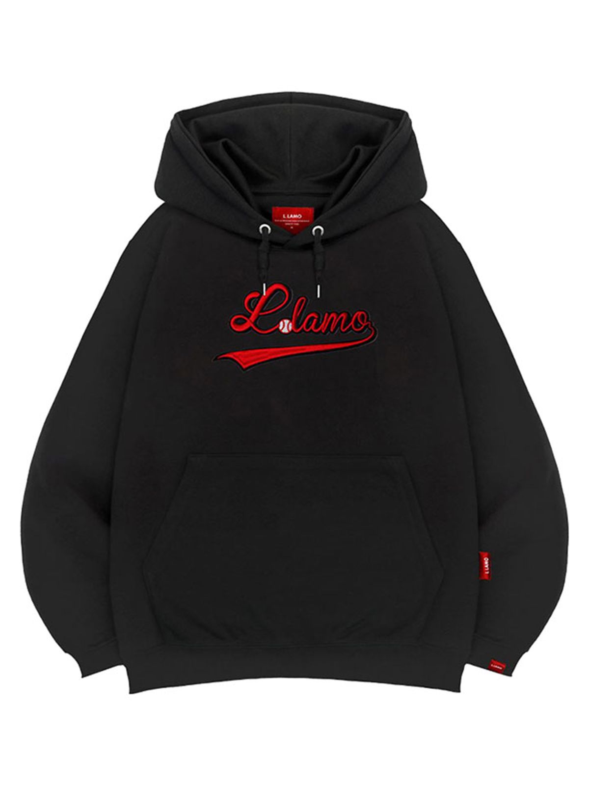 엘라모(LLAMO) 엘라모베이스볼 후드티 남녀공용 빅사이즈 M~4XL