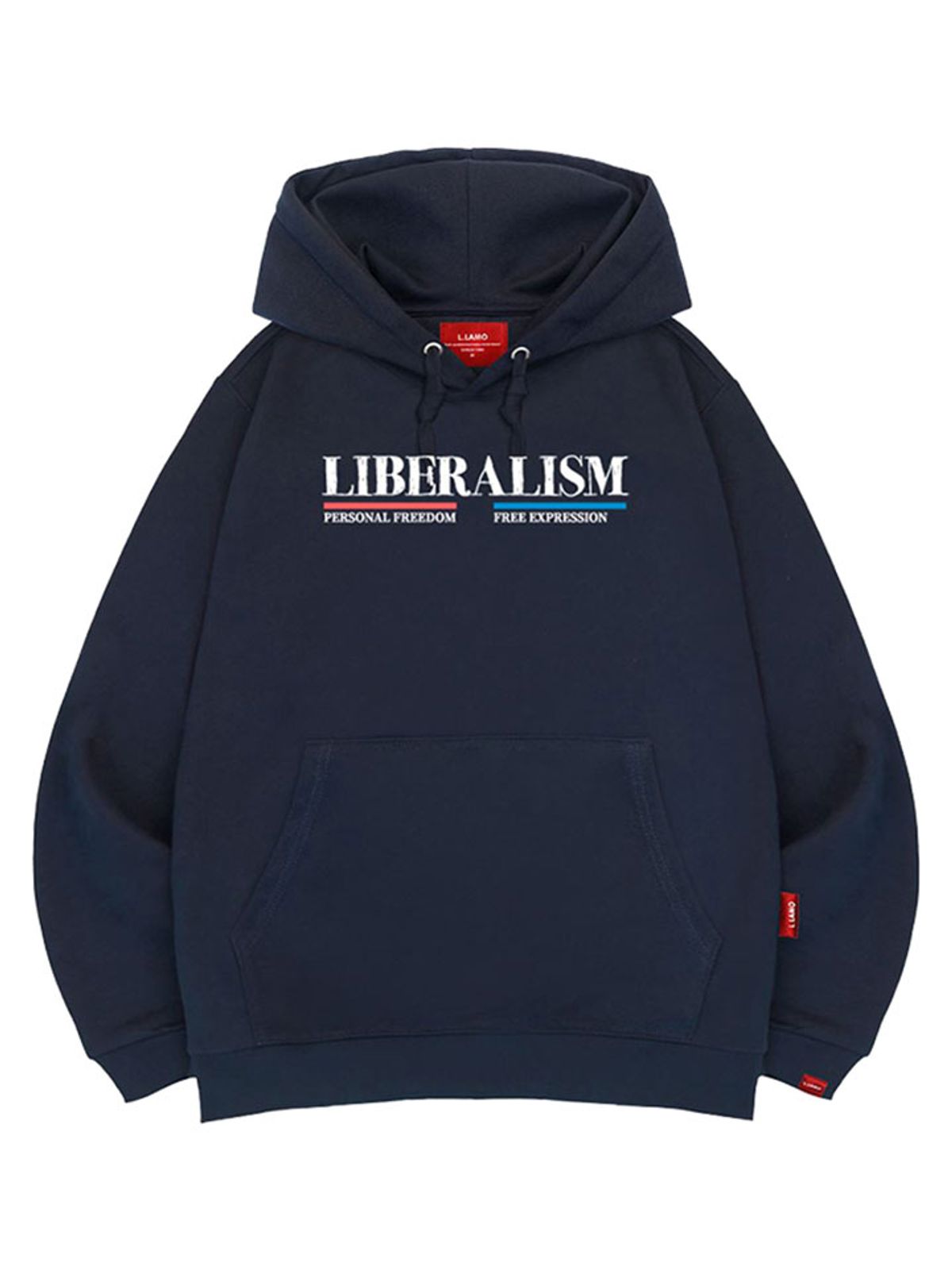 엘라모(LLAMO) 리버럴리즘 후드티 남녀공용 빅사이즈 M~4XL