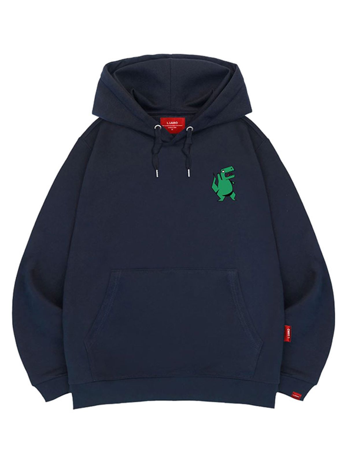 엘라모(LLAMO) 앵그리다이노 후드티 남녀공용 빅사이즈 M~4XL