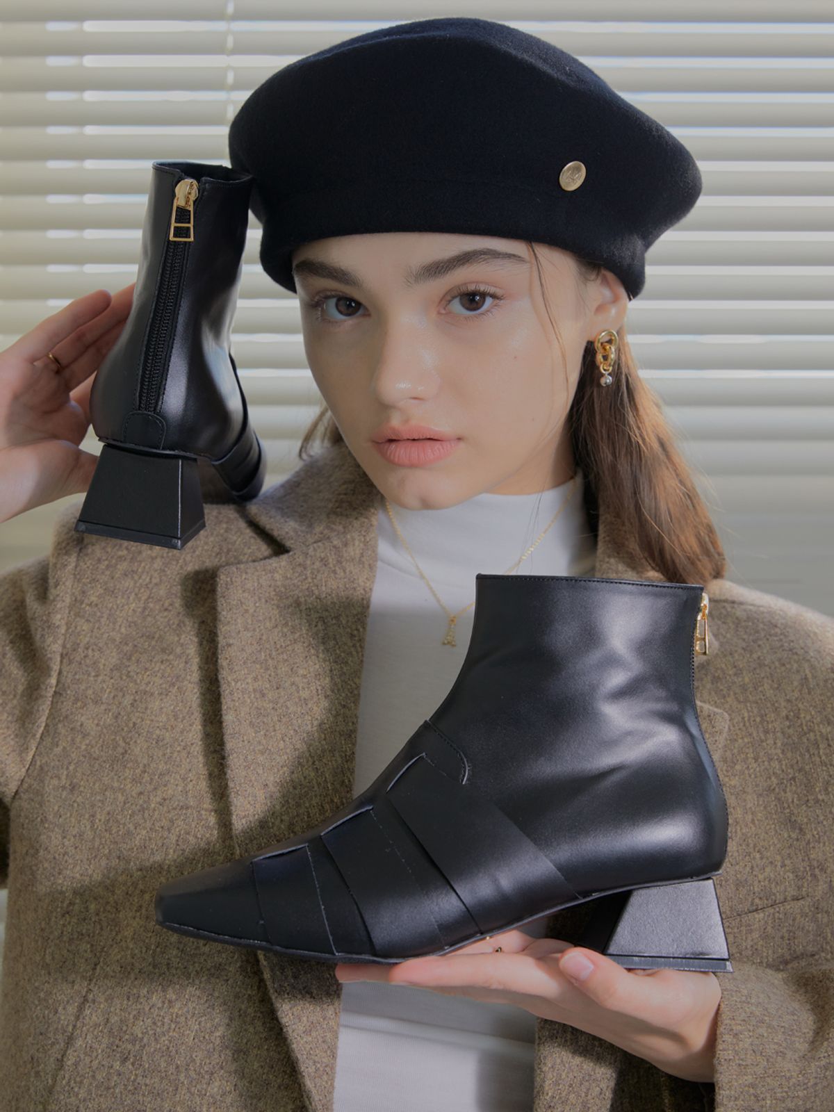더 로맨틱 오션(THE ROMANTIC OCEAN) Fisherman boots / 피셔맨 부츠 (black)