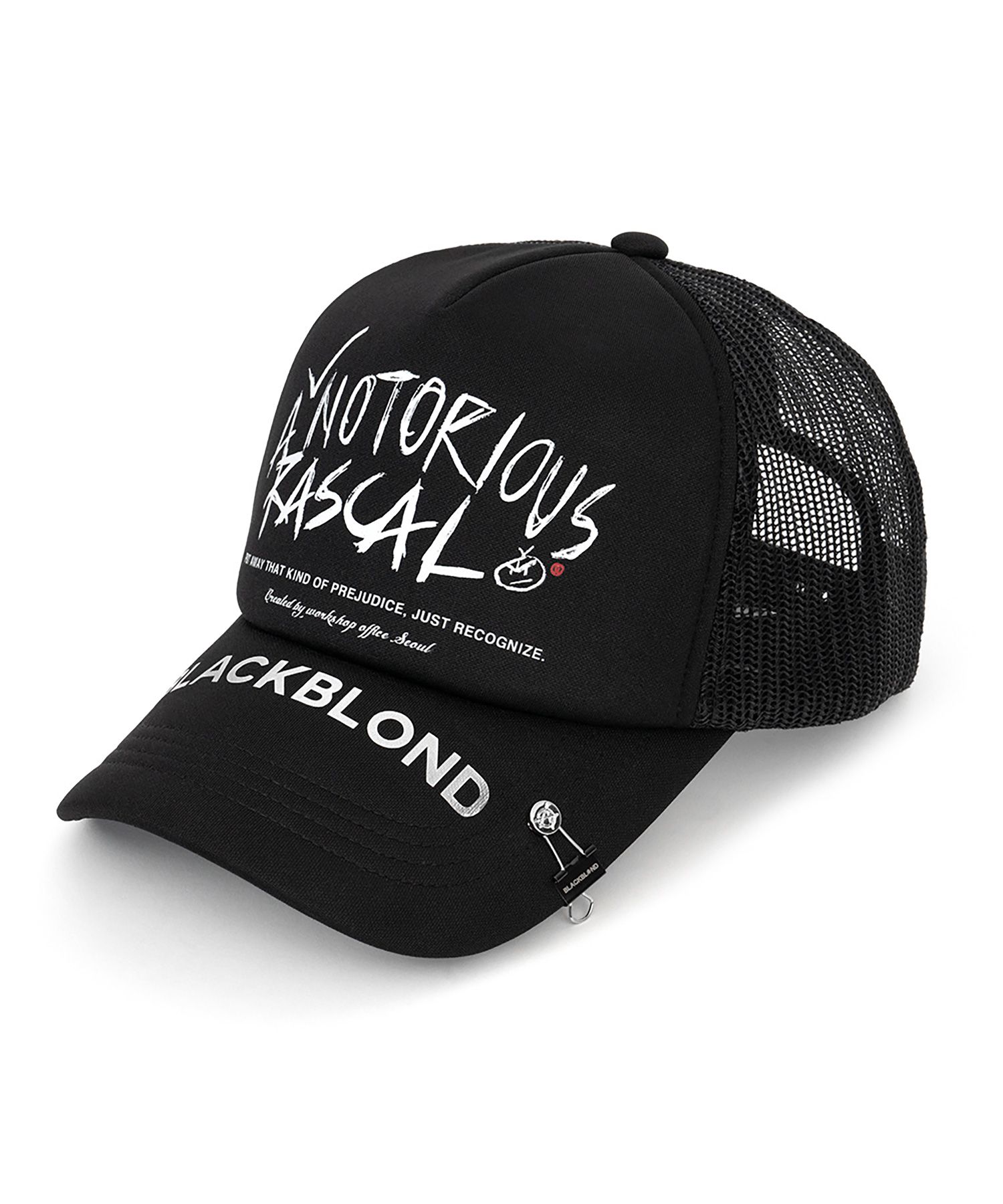 ◆BLACKBLOND◆ Vivid Rescal Trucker Mesh Cap Black MUSINSA | BLACKBLOND Vivid Rescal Trucker Mesh Cap Dark