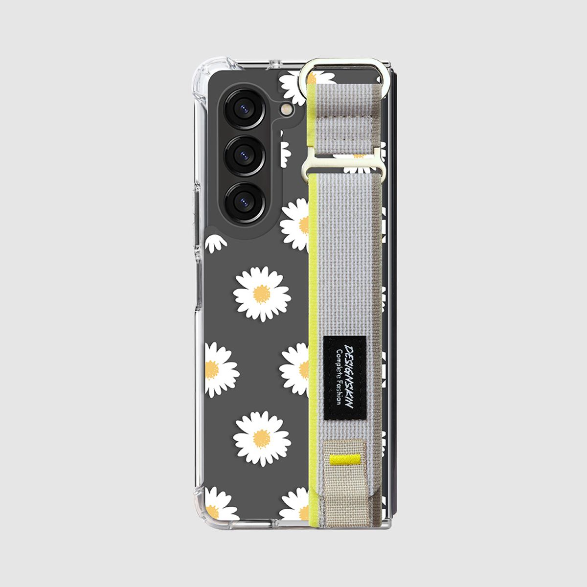 디자인스킨(DESIGNSKIN) 갤럭시Z폴드6 뉴 스포티스트랩 케이스 ver.2-데이지/화이트