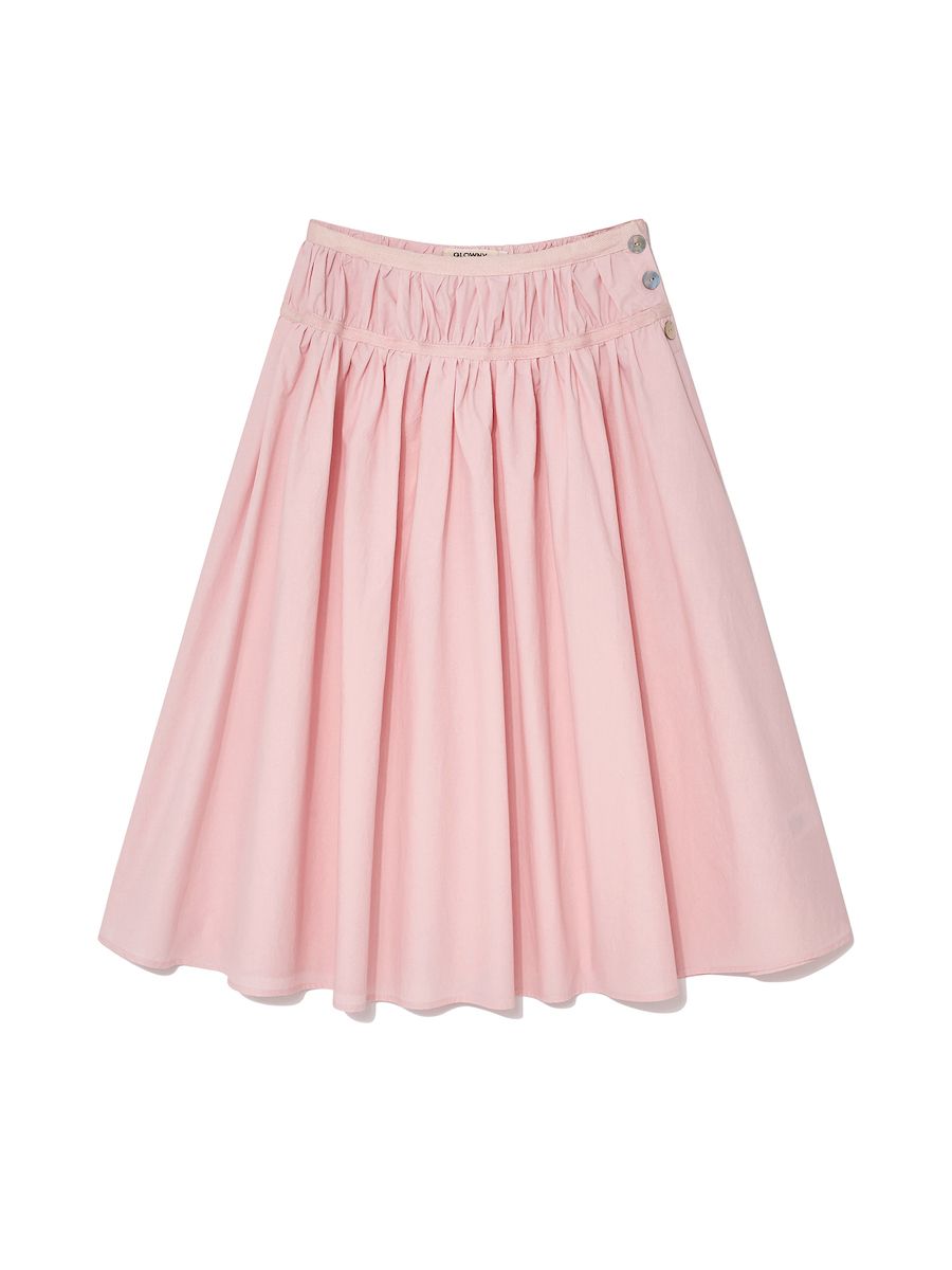 ★送料・関税込★GLOWNY★BLOOM SHIRRING LONG SKIRT★ MUSINSA公式 | GLOWNY BLOOM SHIRRING LONG SKIRT (PINK)