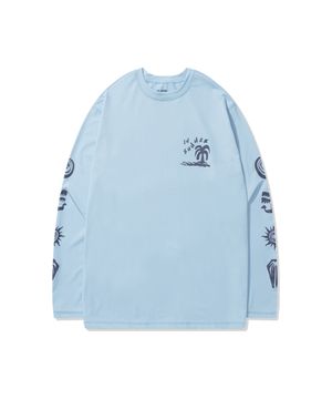 인 써머 새딘 롱슬리브 래쉬가드 [스카이블루]