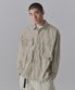 [시티 레저] CN 오버사이즈 멀티 포켓 셔츠 [그레이쉬 베이지]