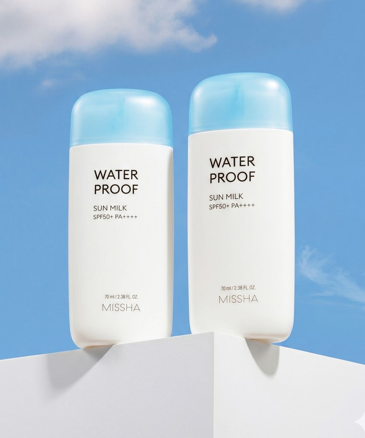 미샤(MISSHA) [2개] 올 어라운드 세이프 블록 워터프루프 선 밀크 SPF50+/PA++++ 70ml
