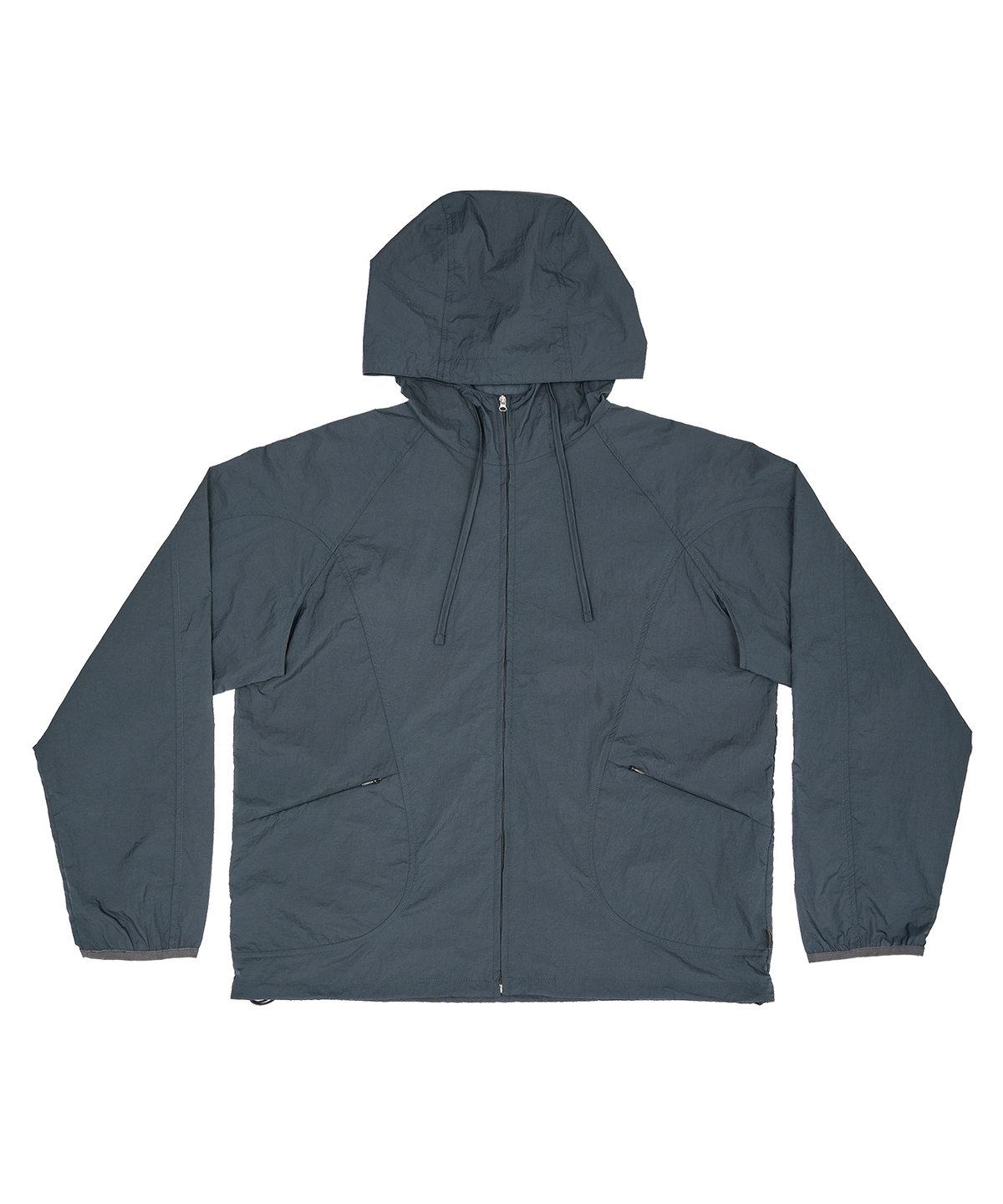 고다신(GODASHIN) Sheer Hooded Windbreaker (Navy)