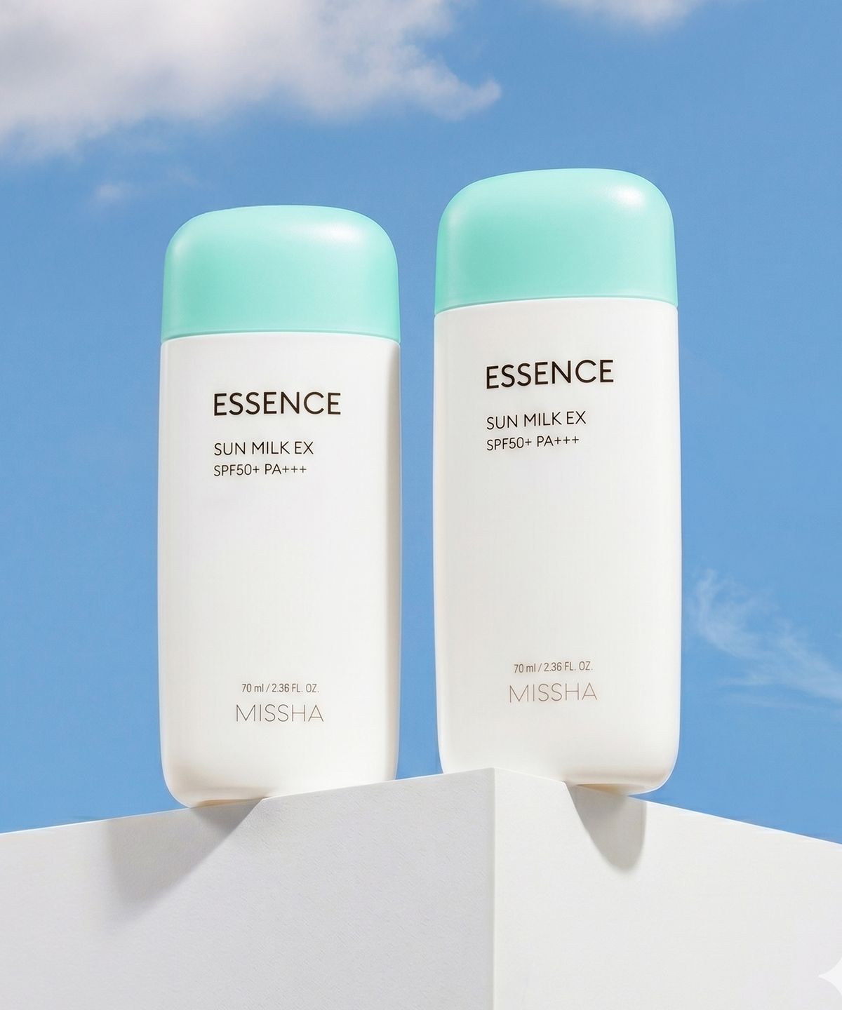 미샤(MISSHA) [2개] 올 어라운드 세이프 블록 에센스 선밀크 EX SPF50+/PA+++ 70ml