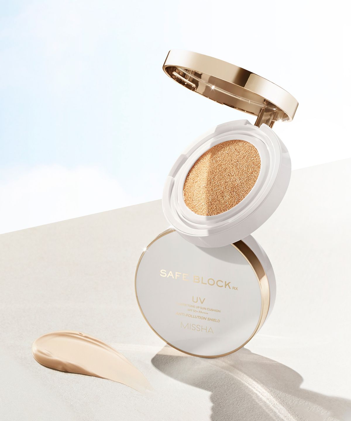 미샤(MISSHA) [2개] 세이프 블록 RX 커버 톤업 선 쿠션 SPF50＋/PA＋＋＋＋