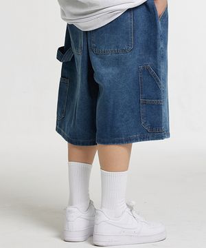 [2PACK] 버뮤다 카펜터 숏 데님팬츠