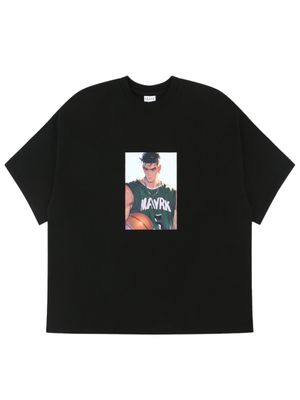 베스킷볼 클럽 티셔츠 블랙(그린)