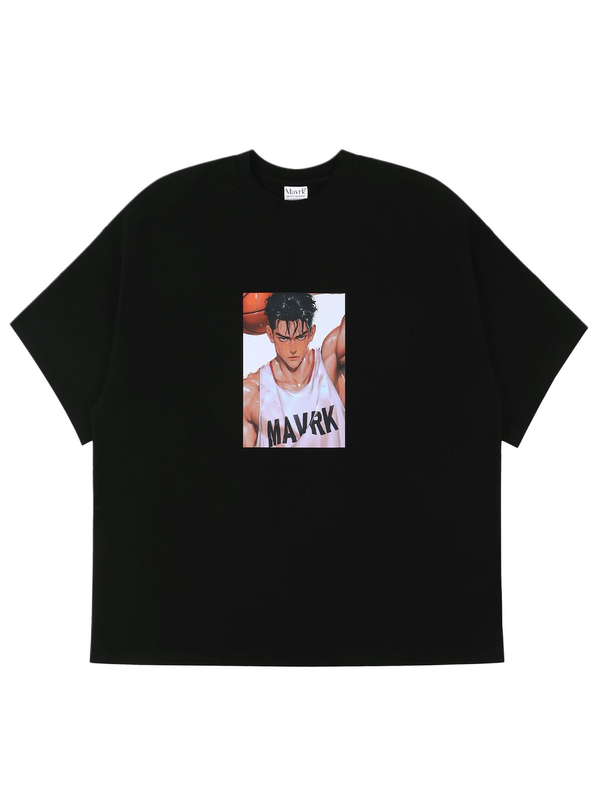 매버릭(MAVRK) 베스킷볼 클럽 티셔츠 블랙(화이트)