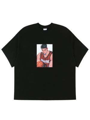 베스킷볼 클럽 티셔츠 블랙(레드)