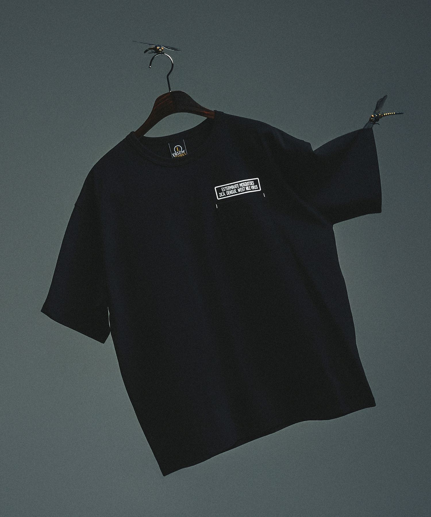 【FRIZMWORKS 】M.E.C POCKET TEE FrizmWorks Cigarette Pocket Pigment Dyeing T-Shirt - FZM-043