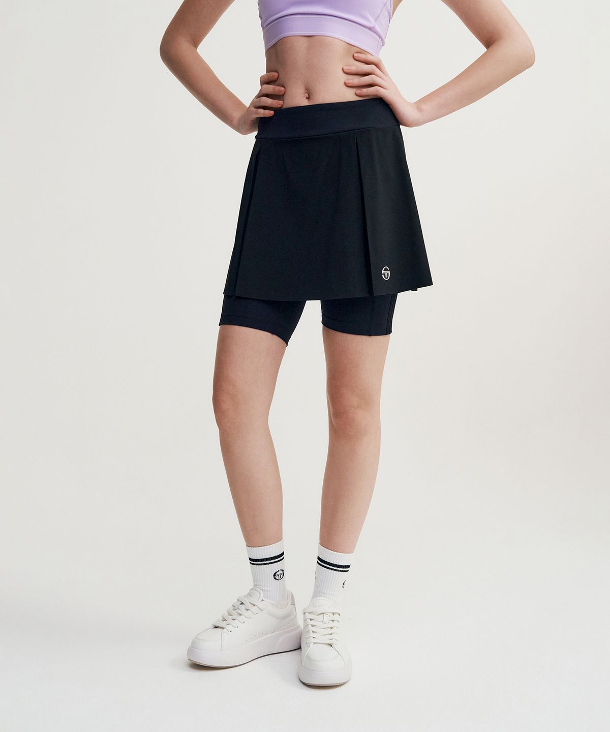 세르지오 타키니(SERGIO TACCHINI) W 고트 레깅스 스커트 (Black)