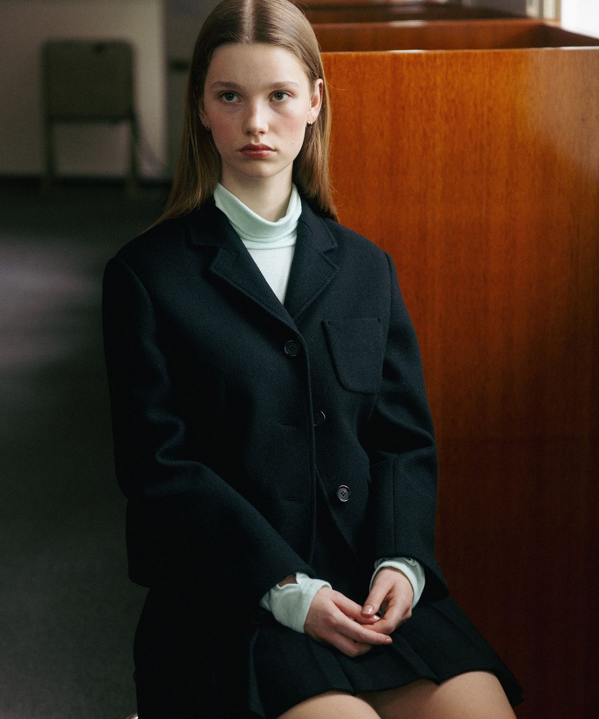 튜드먼트(TTUDEMENT) TAILORED WOOL JACKET BLACK