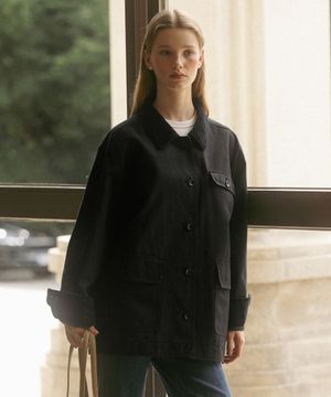 COTTON WORK JACKET BLACK