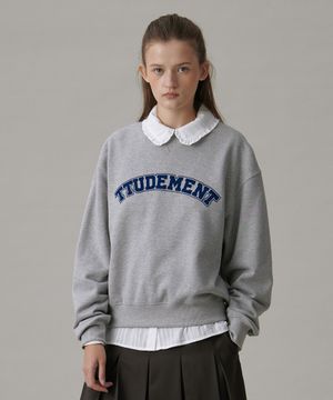 ESSENTIAL LOGO SWEATSHIRT_MELANGE GREY