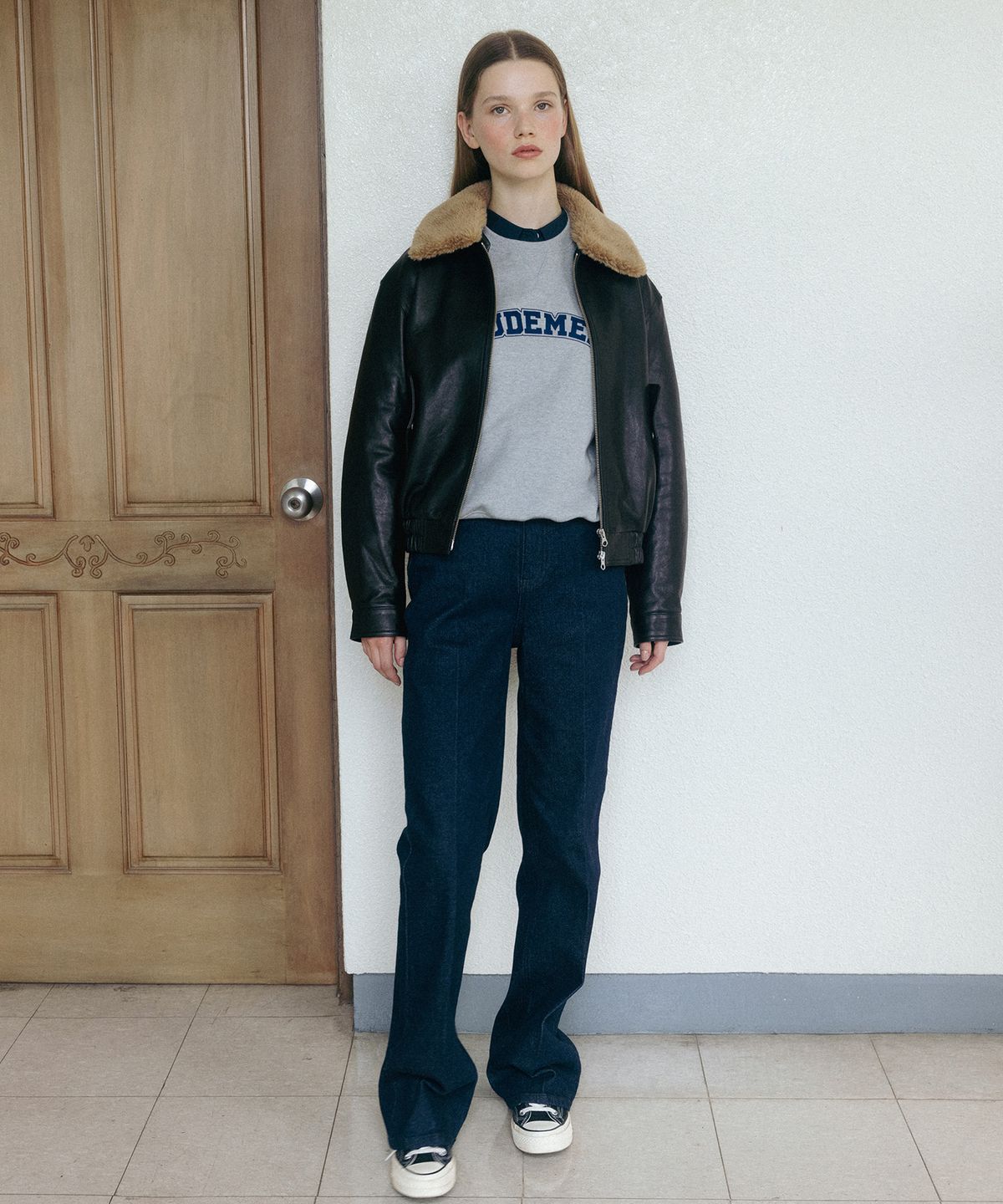 튜드먼트(TTUDEMENT) BOOT-CUT DENIM PANTS INDIGO