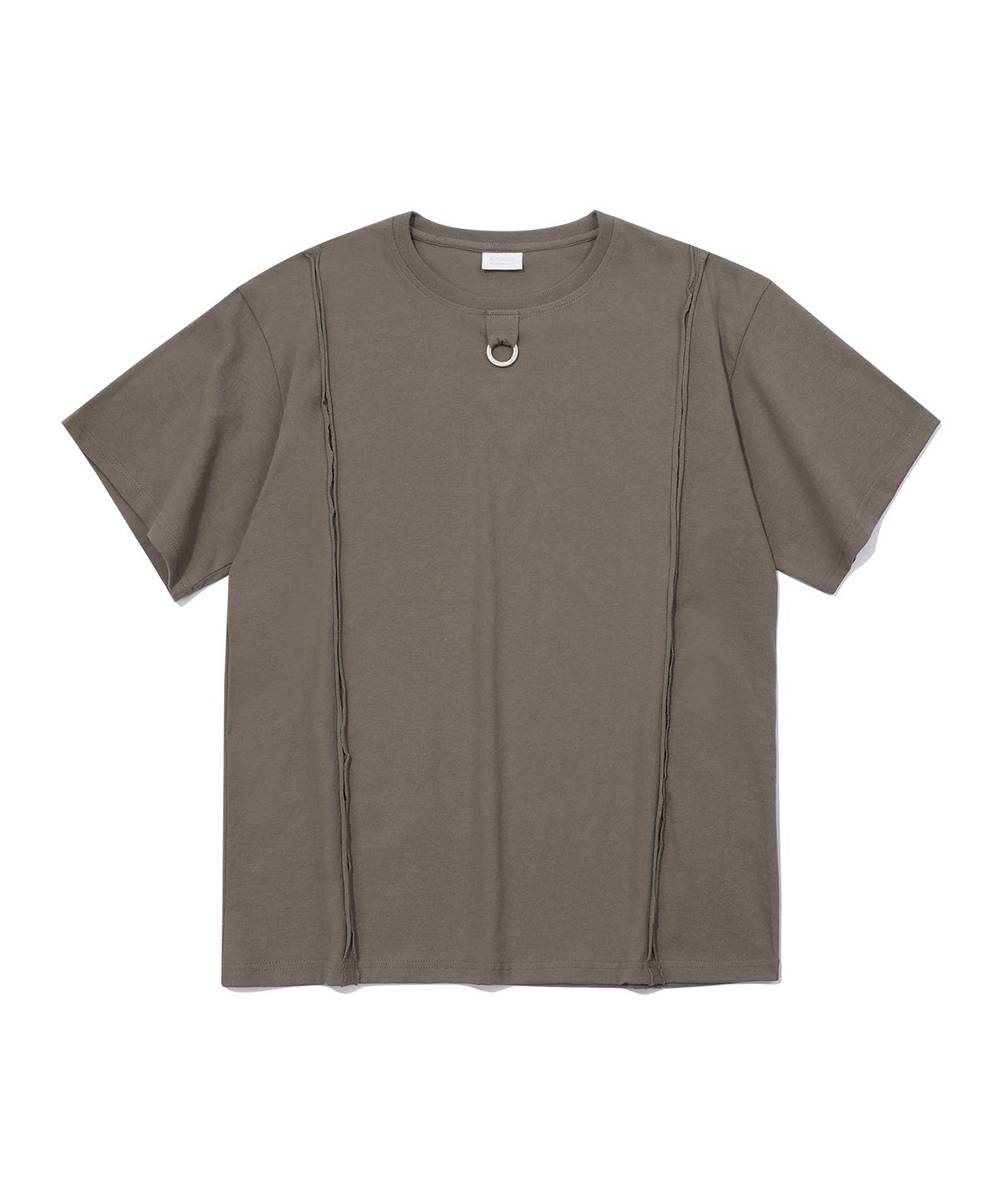 에피소드 언타이틀(EPISODE UNTITLED) CUT-OFF LOGO RING POINT T-SHIRT_KHAKI