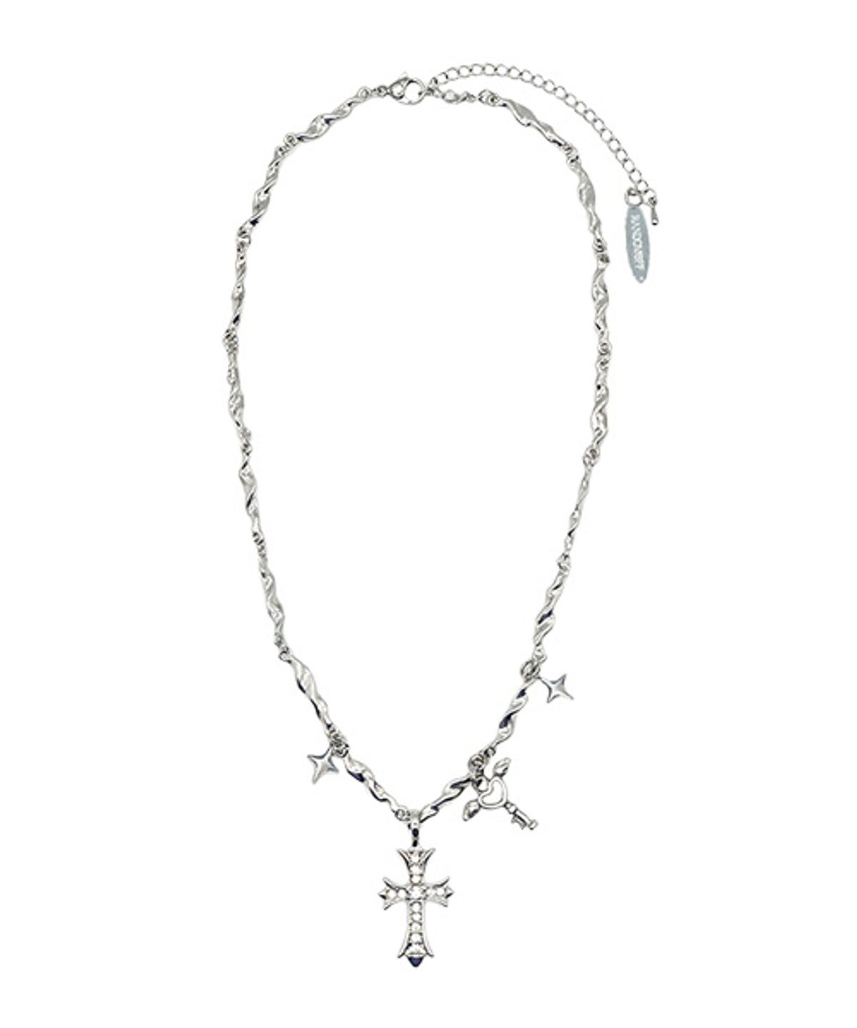 랜덤오프(RANDOMOFF) Cross Cupid Necklace [Cross ver.2]