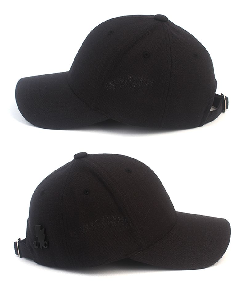 Linen Muji Black Ballcap 린넨모자