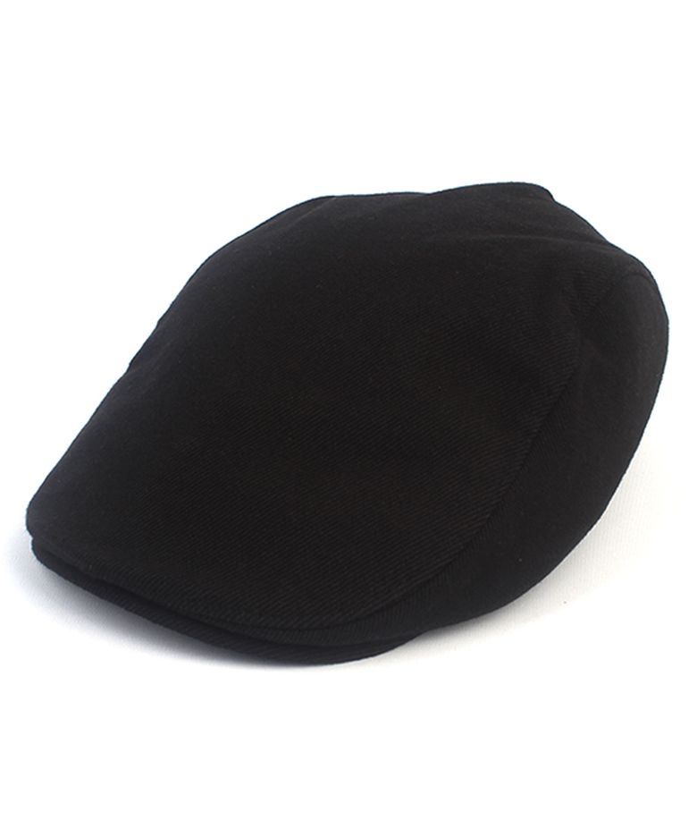 Simple Hard Cotton Black Huntingcap 헌팅캡