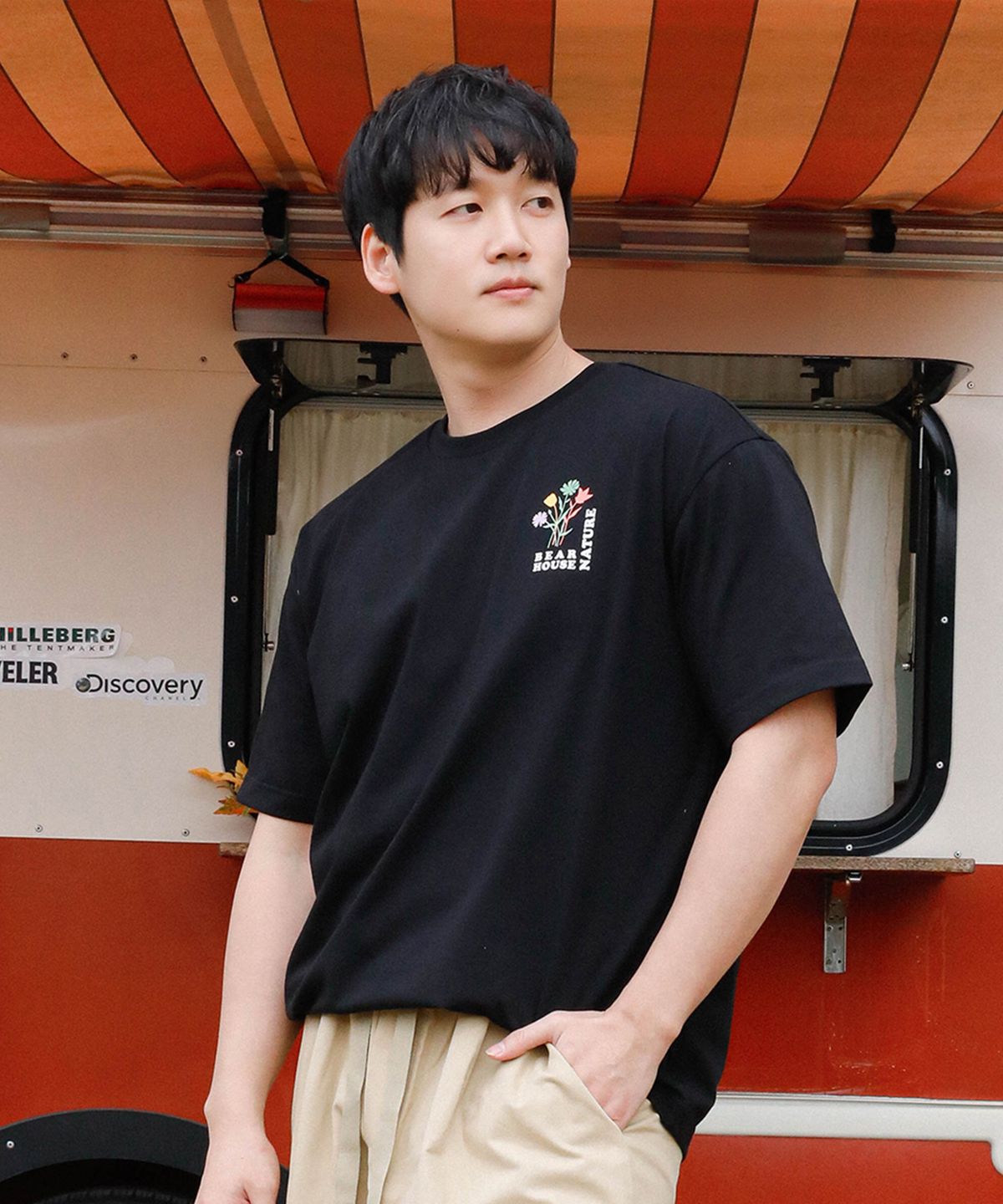 베어하우스(BEARHOUSE) 코트니(Cotny) flower back_BK