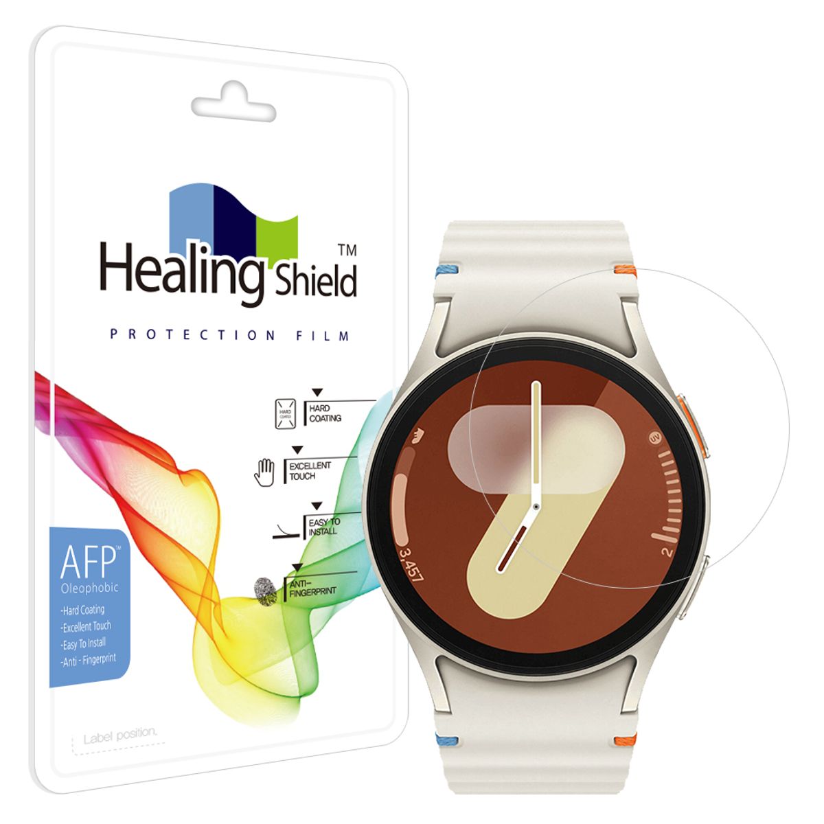 힐링쉴드(HEALINGSHIELD) 갤럭시워치7/6/5/4 40mm 올레포빅 고광택 액정보호필름 2매
