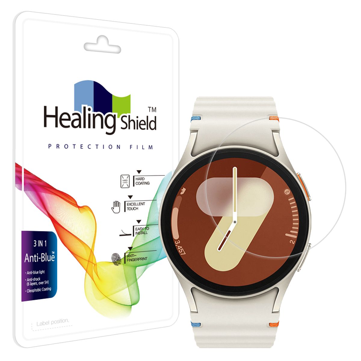 힐링쉴드(HEALINGSHIELD) 갤럭시워치7/6/5/4 40mm 블루라이트차단 액정보호필름 2매