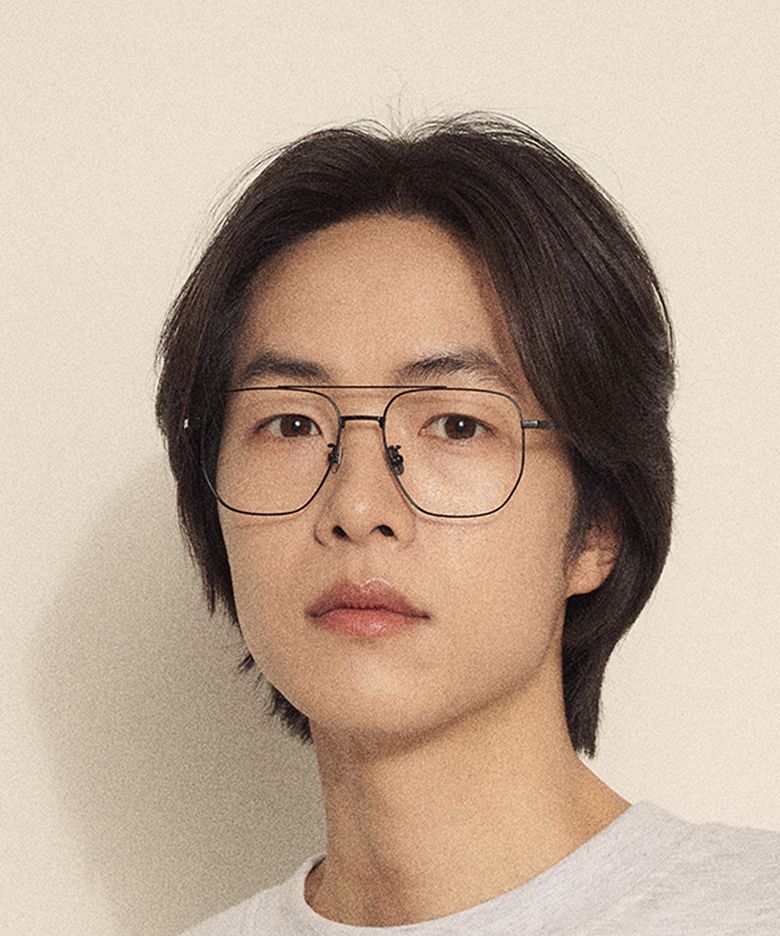 MF173 와이드 투브릿지 티타늄 안경테 블랙(c5)