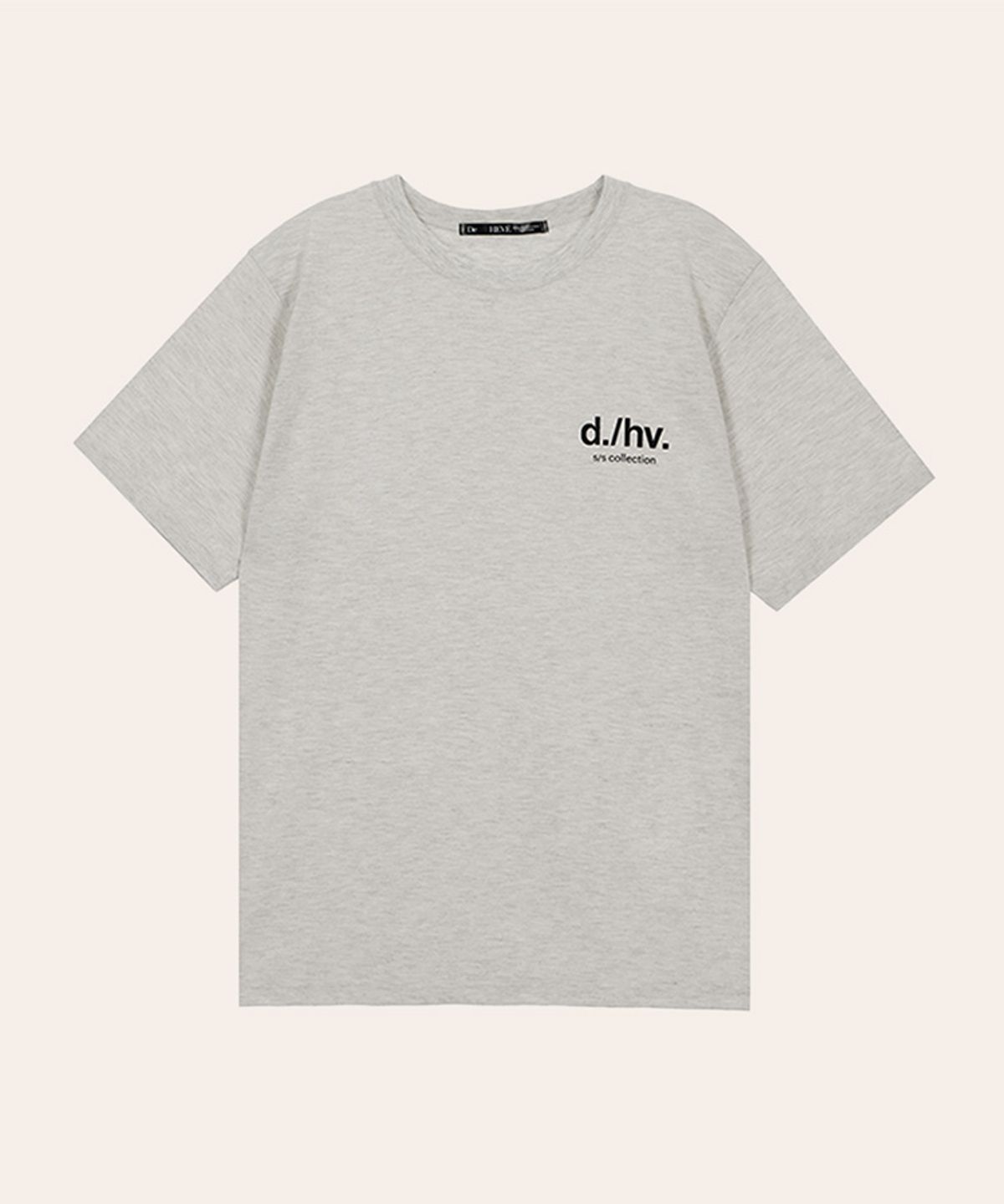 드헤베(DEHEVE) DHV Simple Logo T-shirt [Oatmeal]