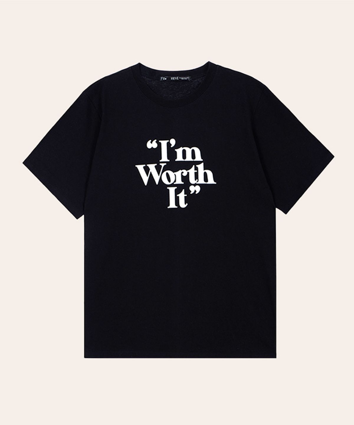 드헤베(DEHEVE) Worth It T-shirt [Black]