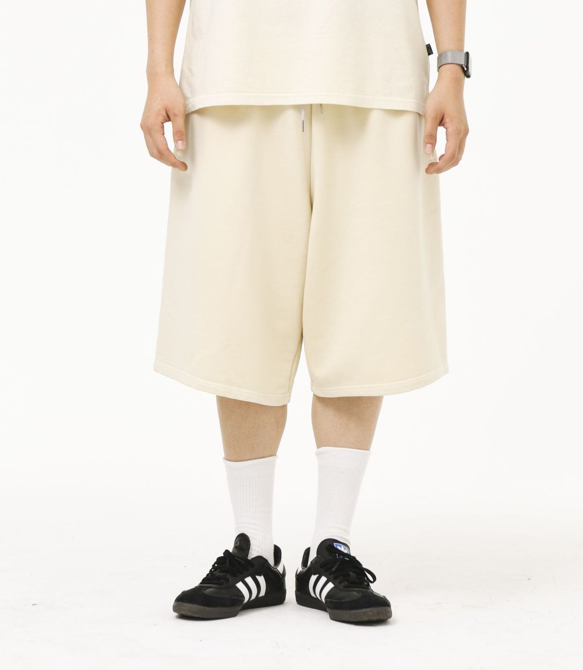 바쥬비쥬(BAJOO BIJOO) PIGMENT BERMUDA PANTS [LIGHT YELLOW]