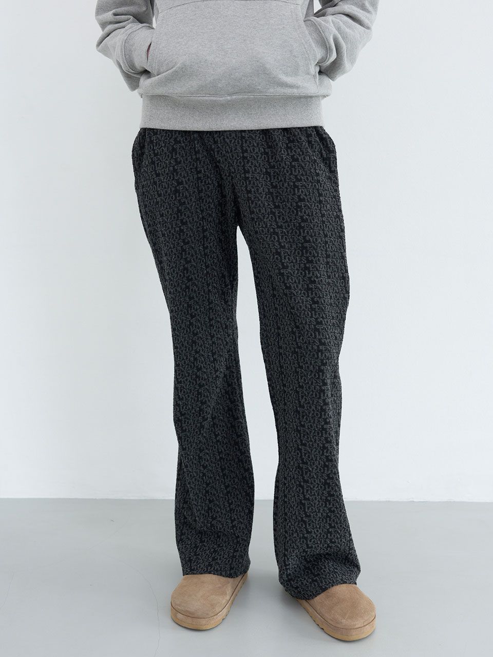 【ENZO BLUES】Wave Slim Banding Bootcut Pants / 追跡付 기본 레이아웃 - Wave Slim Banding Bootcut Pants (Cream