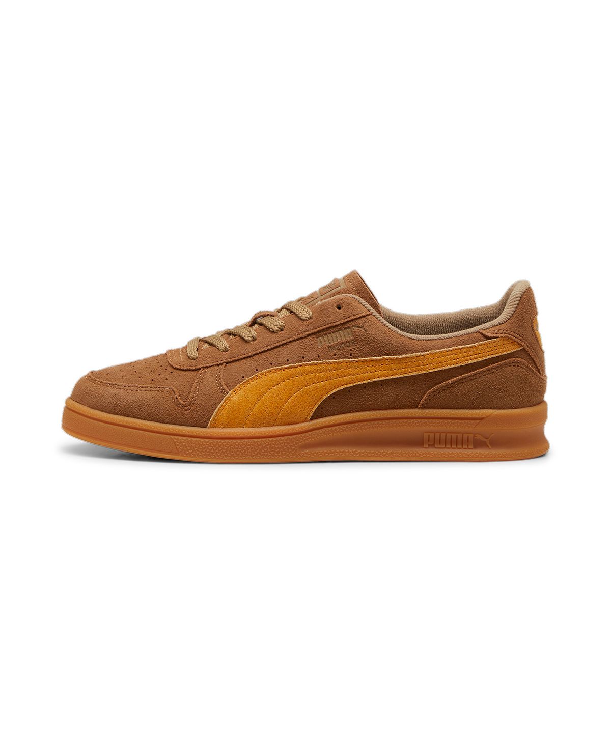 푸마(PUMA) 인도어 R 스웨이드  - 초콜렛 칩:스포츠 옐로우 / 398531-02