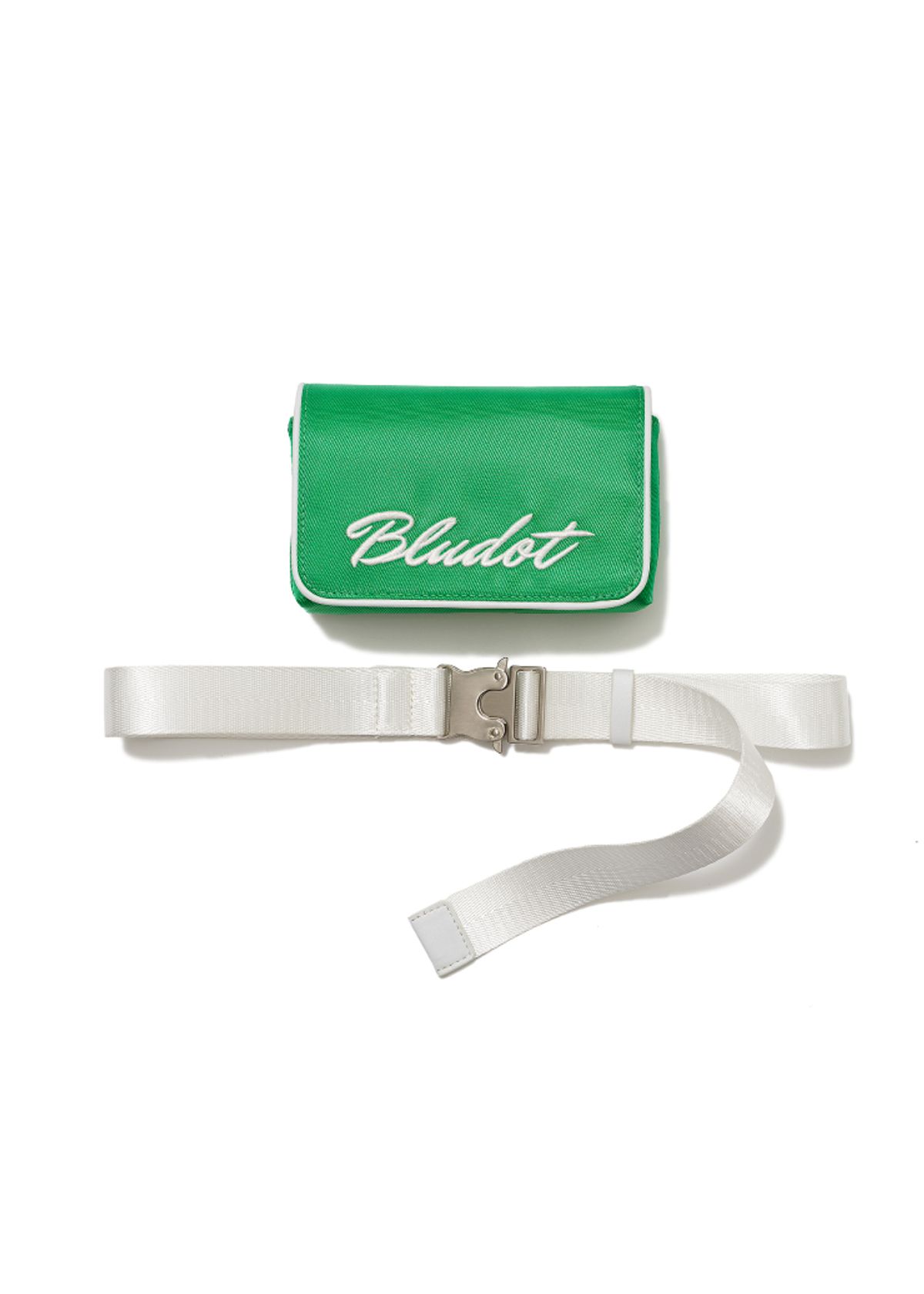 블루닷(BLUDOT) 타이포 그래픽 자수 벨트백_GN